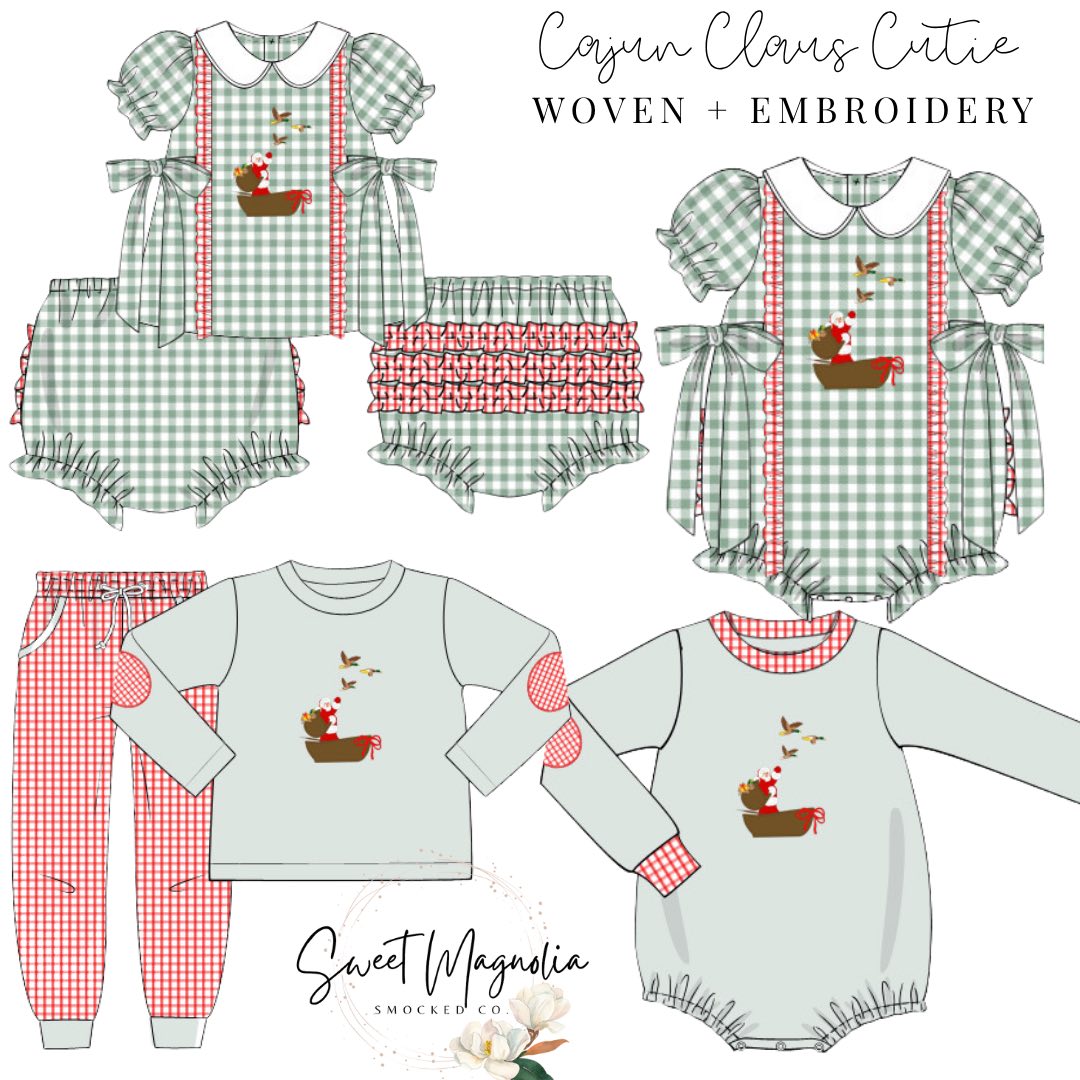 Cajun Claus Cutie | Girl's Bubble | RTS Extras | PO 16