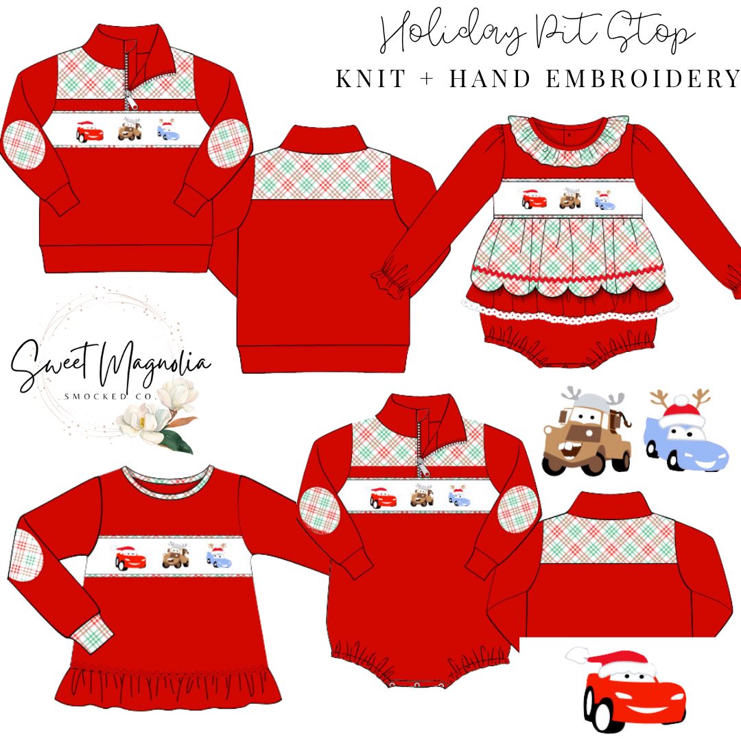 Holiday Pit Stop | Boy's Pullover | RTS Extras | PO 16