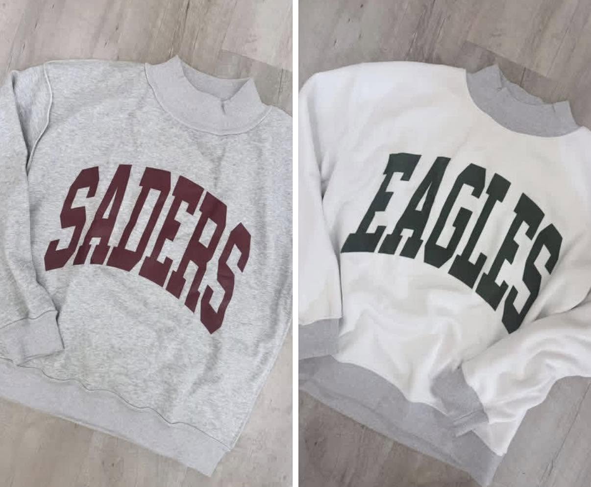 *Pre Order* Customizable MOCK NECK📣🏈⚾🏃‍♀️ | ETA: July