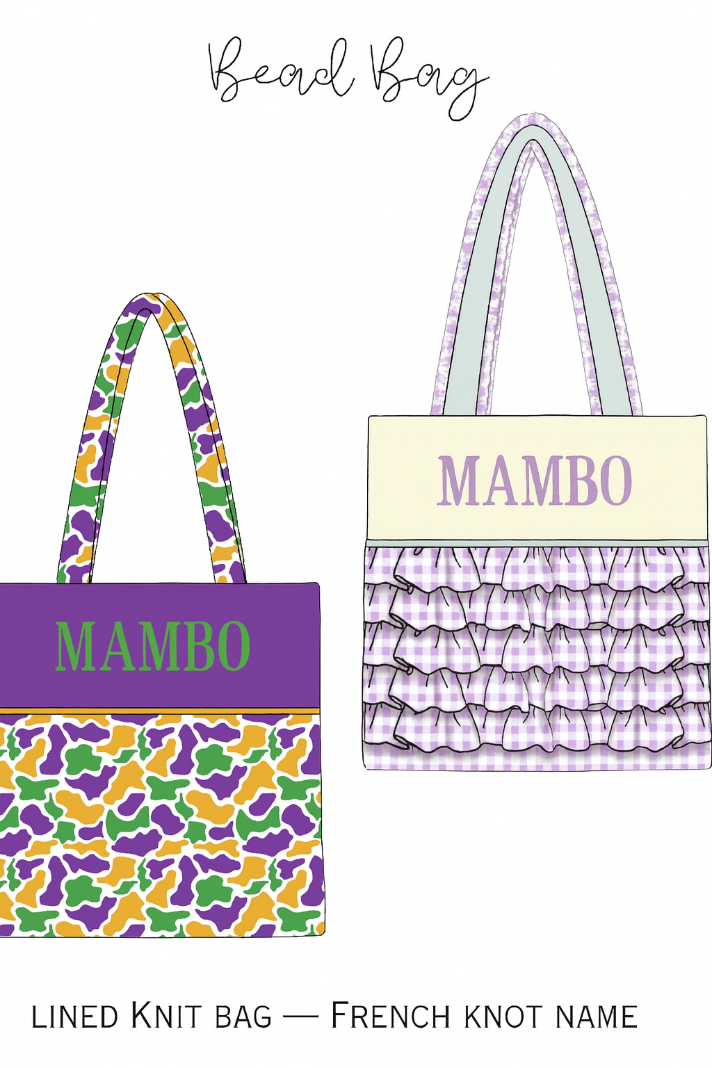 PRE ORDER EXTRAS - MAMBO Bead Bag - ETA: January to SMSC then you
