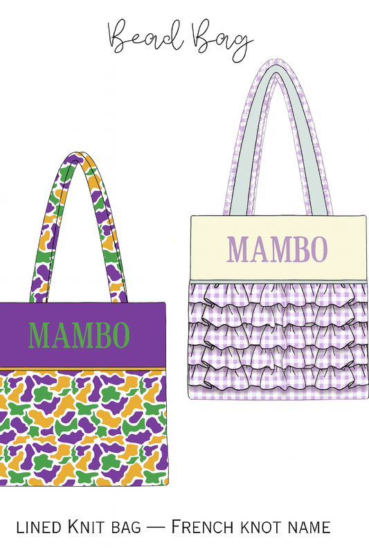 PRE ORDER EXTRAS - MAMBO Bead Bag - ETA: January to SMSC then you