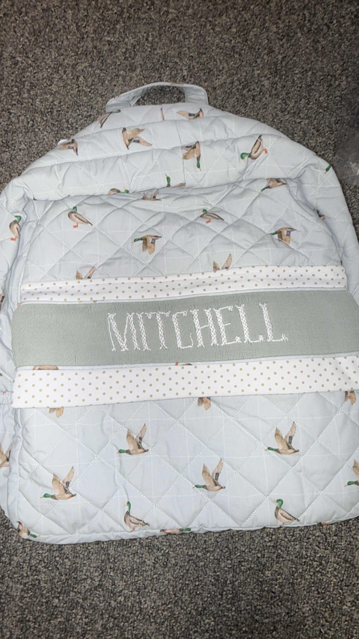 Magnolia Mallards - "MITCHELL" backpack - RTS Extras - PO 9